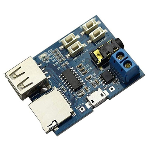 2X Mp3 Lossless Decoding Board Mp3 Decoder Module TF Card U Disk Decoding Player Comes with Power Amplifier 2