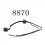 2Pcs Technic Power Function 8870 LED Light Link Line Cable for Train Vehicle Building Block Power Group 4