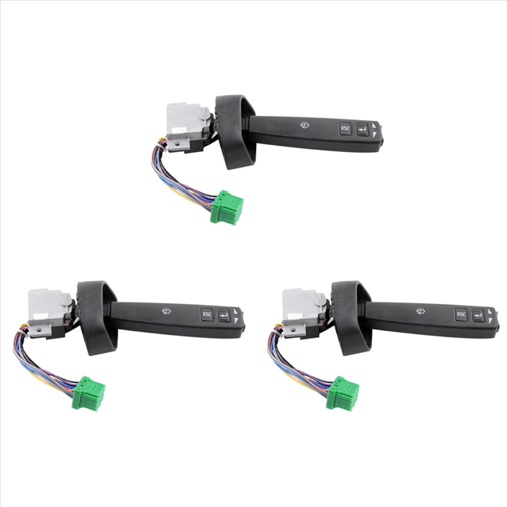 3X For Fm12 Fh12 Truck Turn Signal Combination Switch Steering Wiper Switch 20424046 20700930 20553738 20553740 Black 4852767875249