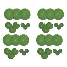 Pack of 36 Artificial Floating Foam Lotus Leaves Water Lily Pads Ornaments Green Perfect for Patio Fish Pond Pool