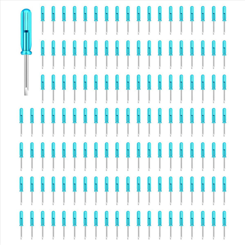 200Pcs Mini Slotted Screwdriver, 2.0Mm Flat Head 45Mm Length For Small Appliances Repair 4852385980943