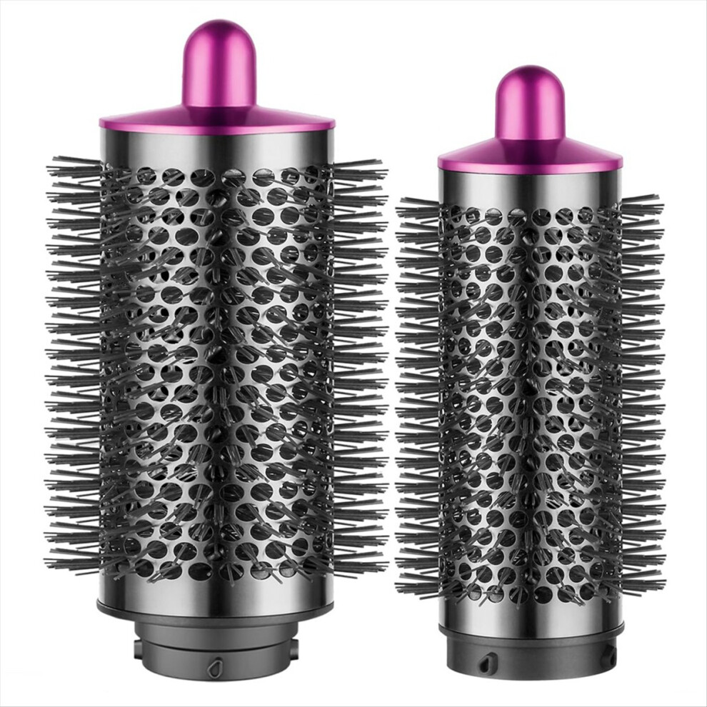 For Large & Small Round Volumizing Brush Attachment - Enhance Volume & Style Effortlessly Rose Red