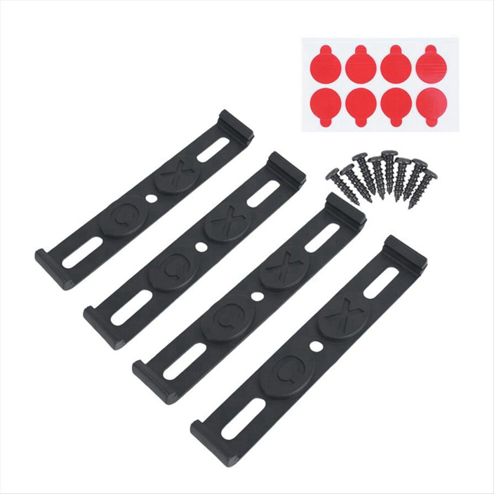 Frameless License Plate Mount 4Pc Weather-Proof Frameless License Plate Frame Car Tag Frame For Front And Rear Car Tags 4852385987843