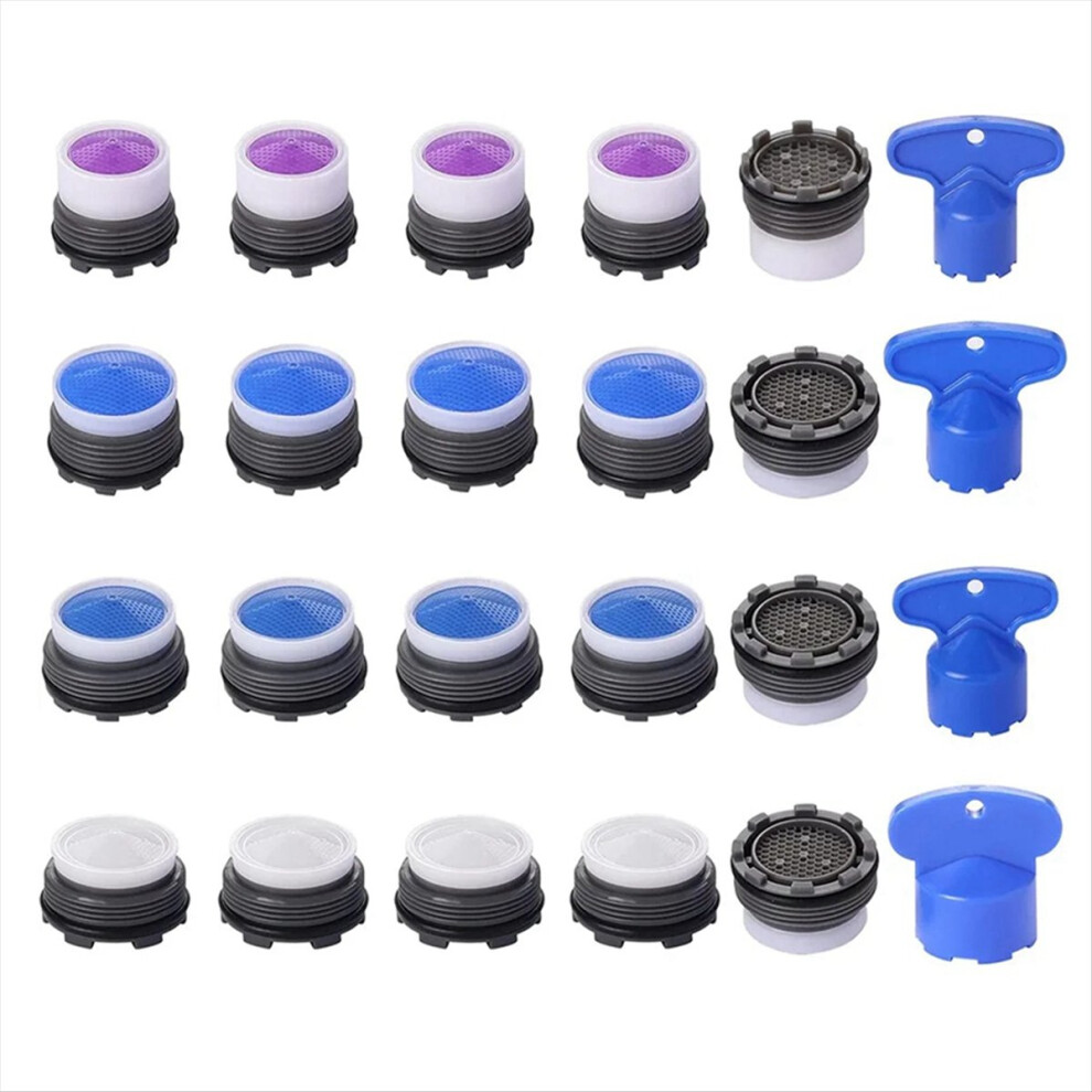Kitchen Male Thread Water Saving Hidden Aerator Faucet Public Bathroom Accessories 24Pcs 16.5Mm 18.5Mm 21.5Mm 23.5Mm 4852385988130