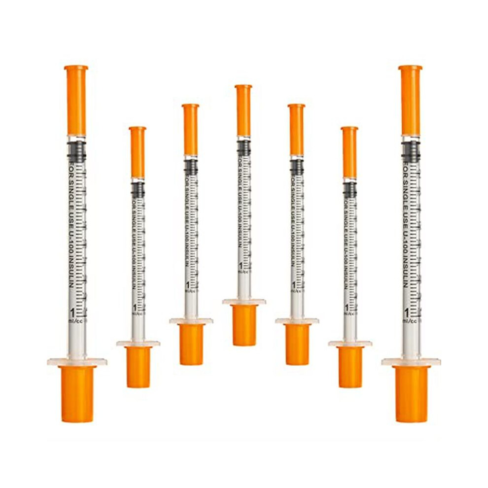 50Pcs/Pack 1ML Syringe with 30G (8Mm Long) Lab Supplies Individually Sealed Package