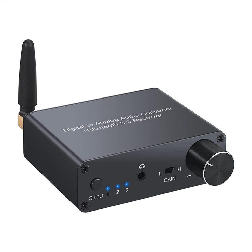 192K Converter With Headphone Amp Digital To Analog Converter 3.5Mm Audio Adapter 4852385998122