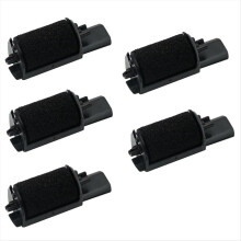 5Pcs IR40 Black Ink Roller Printer Ribbon ER100 FR 2550 2500 100 150 7 8 16 1236 Calculator