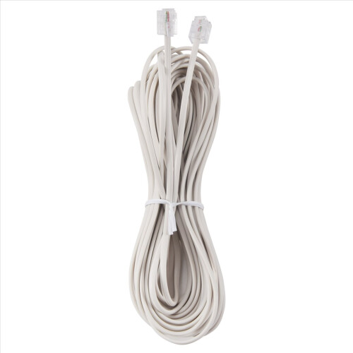 1pcs 10m RJ11 Telephone Connector Extension Cable White 2