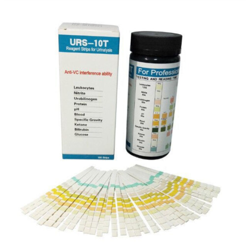 100 Strips URS-10T Urinalysis Reagent Strips 10 Parameters Urine Test Strip 2