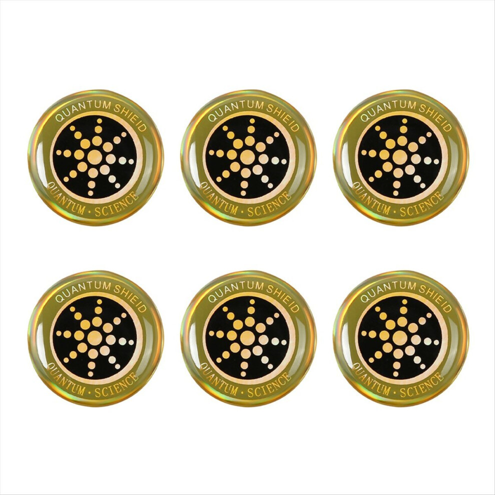 6Pcs Emf Protection Radiation Shield Radiation Protection Sticker Anti Radiation Shield Emf Radiation Protection Gold 4852463334750