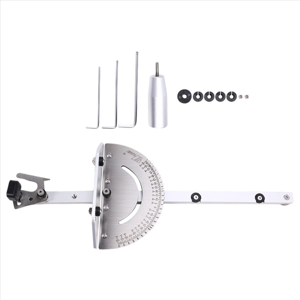 Miter Gauge Aluminum Handle Table Saw Router Miter Gauge Sawing Assembly Ruler Woodworking Tools 4852463347996