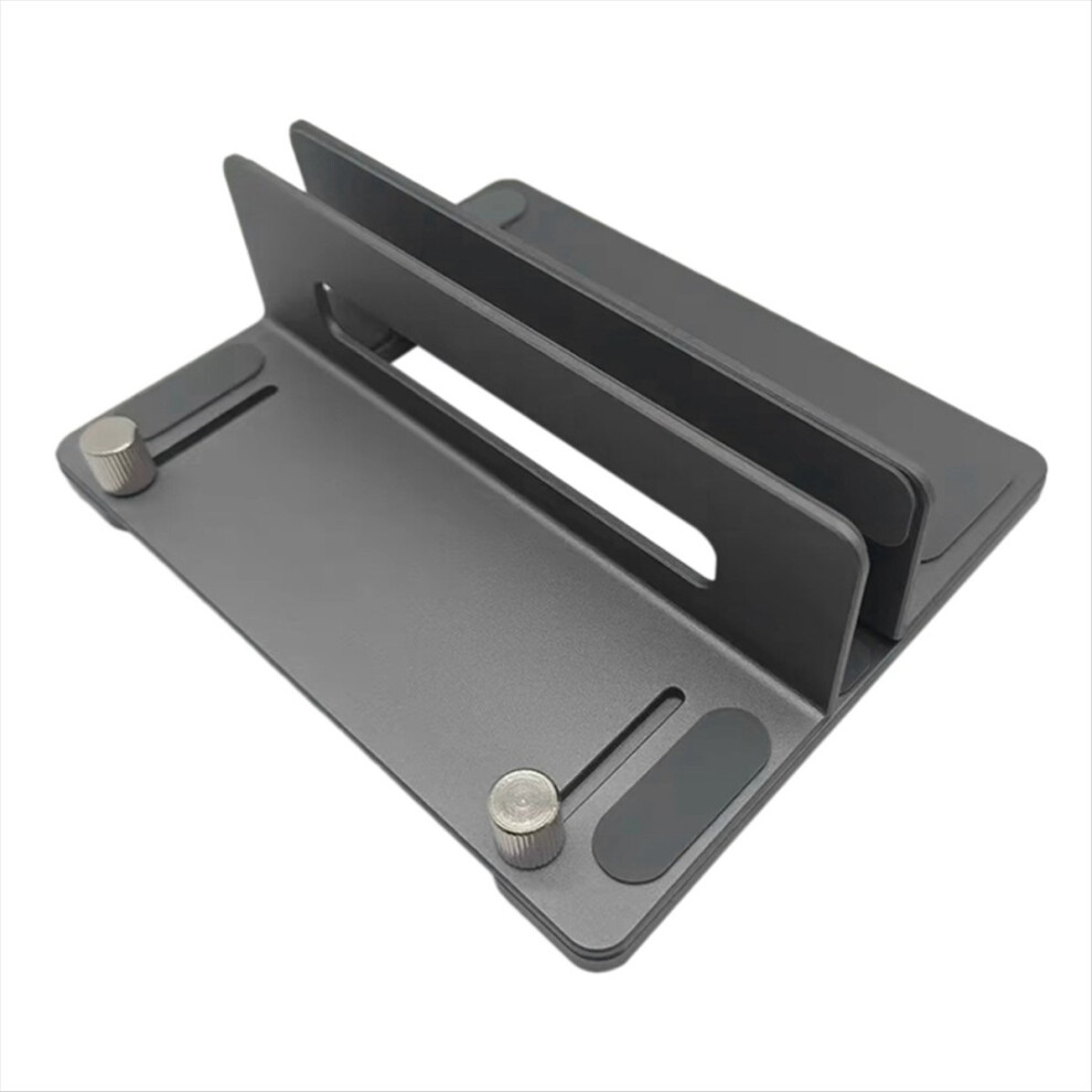 Vertical Desktop Holder Bracket Adjustable Single Clip Laptop Stand For Pro, And Other Grey 4852463341628