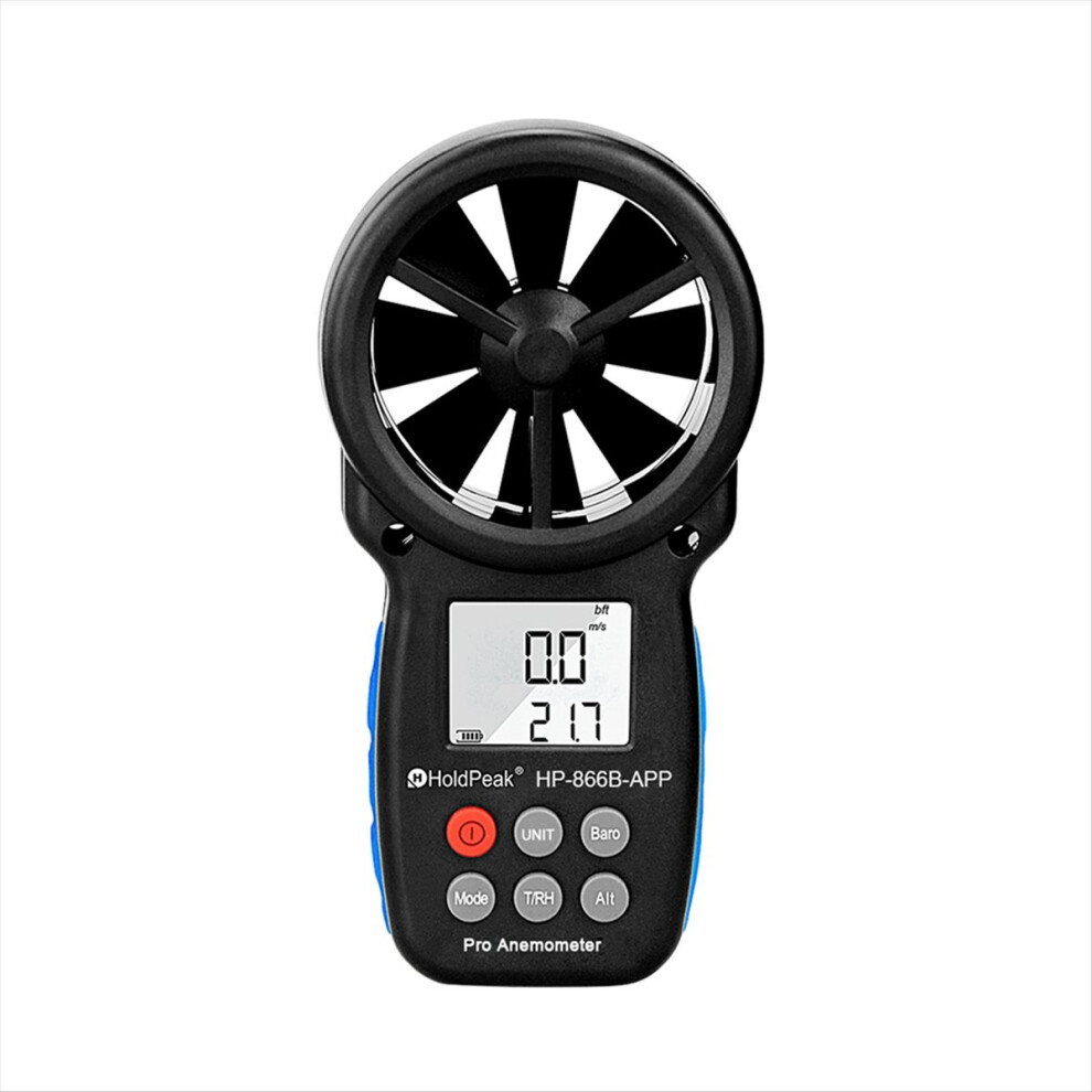 866B-App Bluetooth Handheld Anemometer - Digital Wind Speed, Air Flow And Temperature Meter 4852463344230