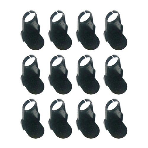 12pcs Cup Holder Anti-Overflow Laundry Detergent Cup Holder Folding Bracket Seamless Hook Black