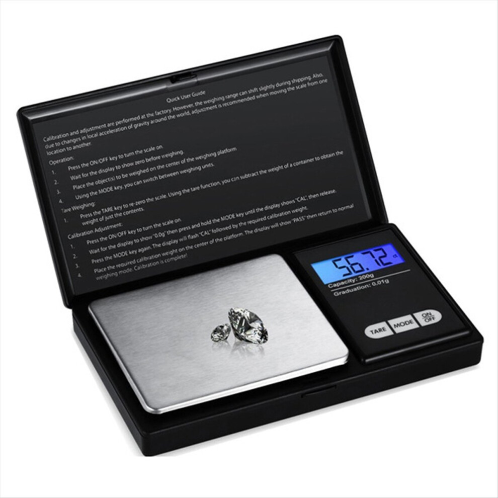 High Mini Electronic Scale Portable Jewelry Pocket Scale With Lcd Display(200G/0.01G) 4852463346791