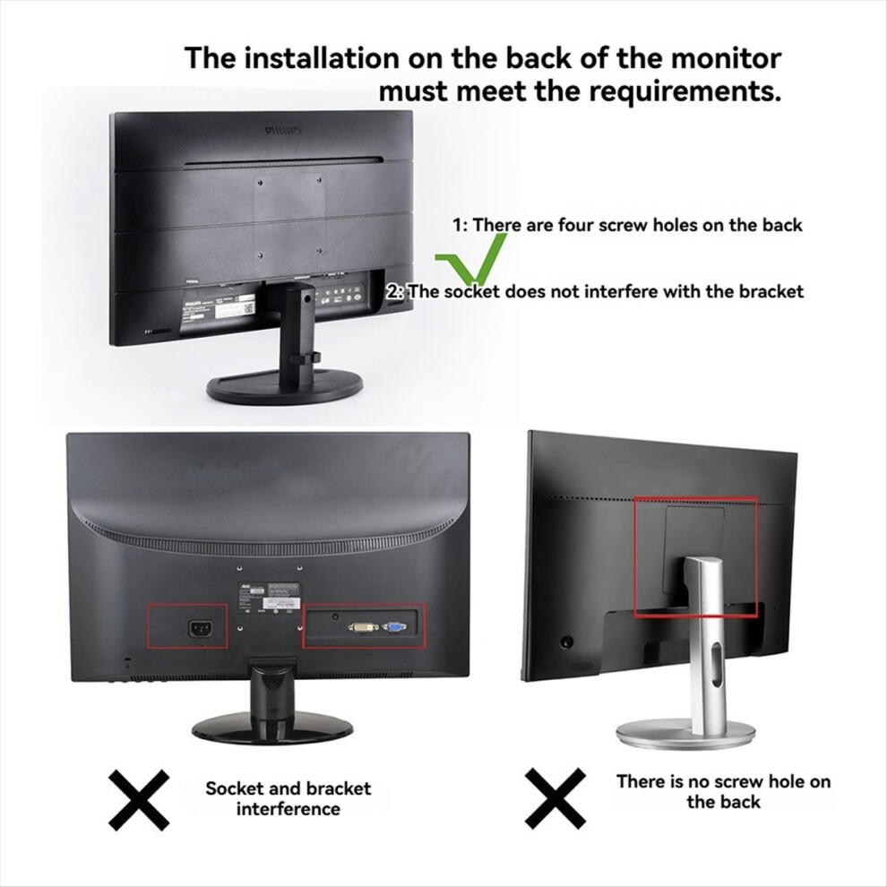 Wall And Desktop Stand Mount Holder Computer Stand For Mini Under Desk Extension 4852463341949