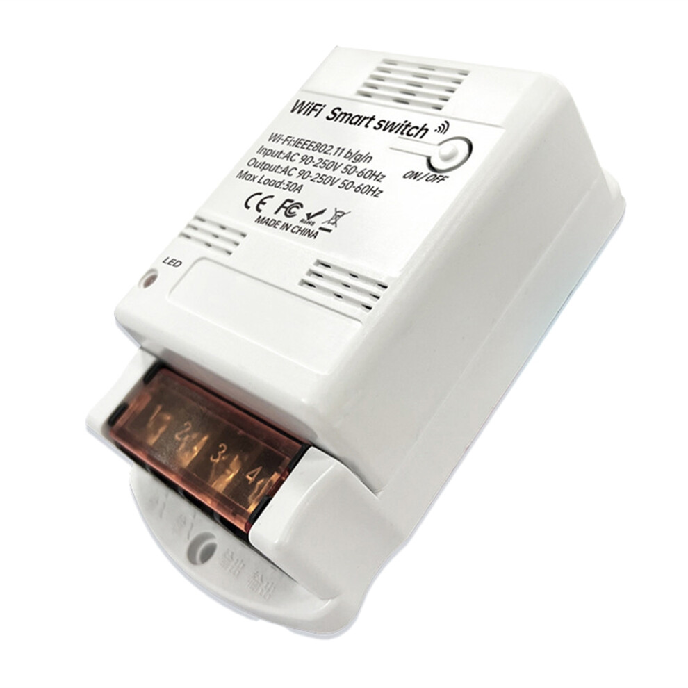 30A 6600W Tuya Wifi Intelligent Relay Module For / Home Control Remote Switching Home Automation 4853670395596