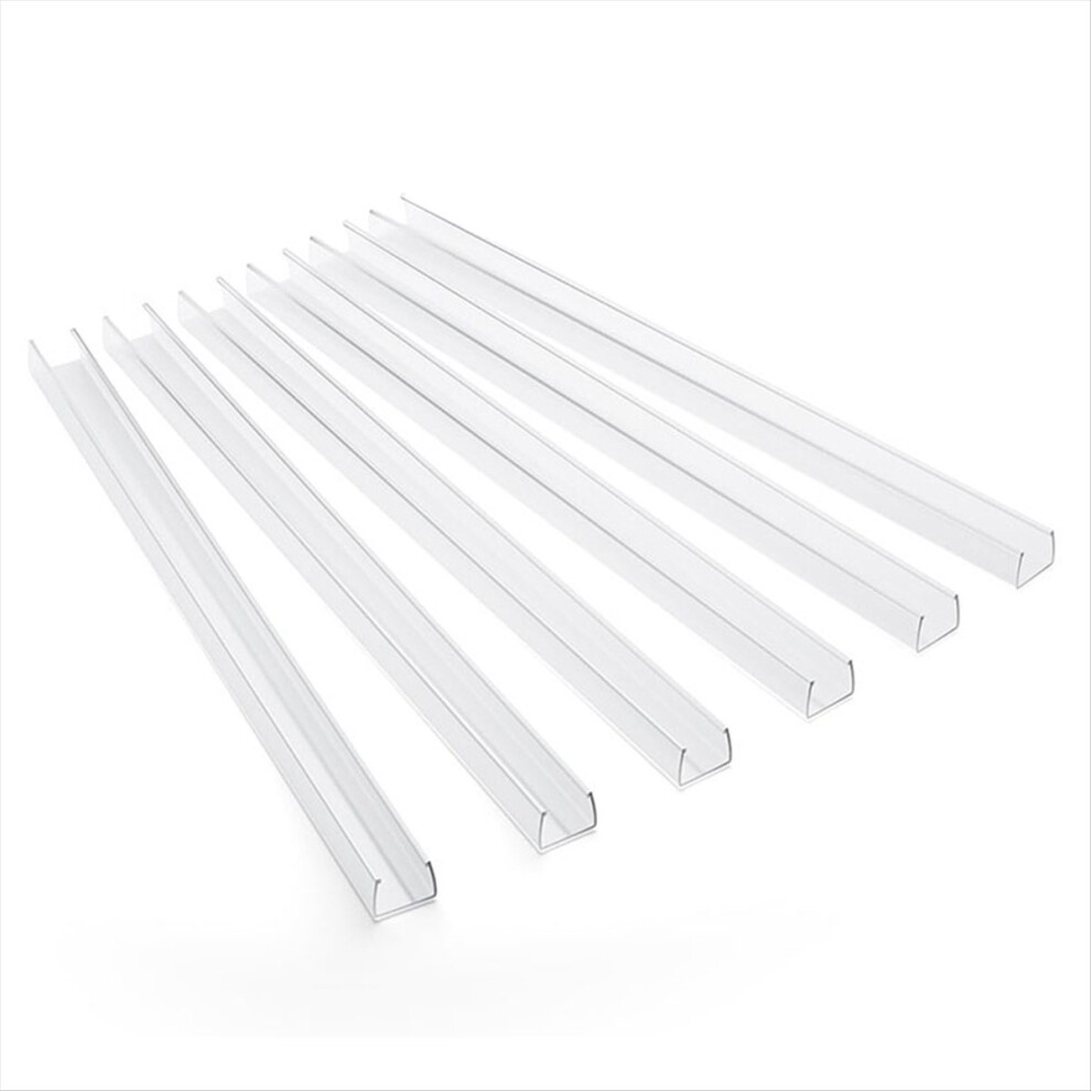 Cabinet Protector Edge Guard (Pack of 6),17.7In Clear PVC Cabinet Edge Protectors for 3/4In Thick Kitchen Cabinets Doors