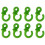 8pcs Stabilizer for Compound Bows, Superior Noise Reduction, Soft Silicone, Black Green 1