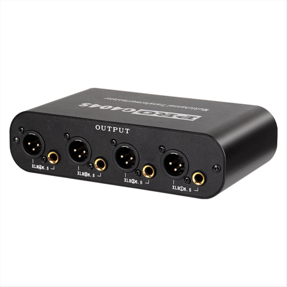 4-Channel Audio Isolator Audio Noise Reduction Filter 6.35 6.5 Xlr 4 In 8 Out Multi-Channel Audio Isolator 4853670397392