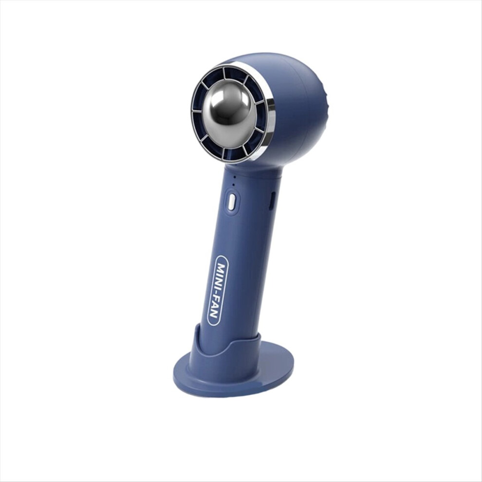 Portable Mini Fan With Usb Charging Silent Operation For Office Student Use Handheld Air Cooler Ideal For Camping Blue 4853670318564