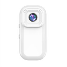 WiFi 1080P HD Body Camera Portable with Screen Back Clip Sport DV Handheld Cycling Recorder Law Enforcement VCR White
