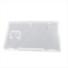 Custodia trasparente per schede di gioco per Switch, stile libro, con coperchio e scatola portaoggetti