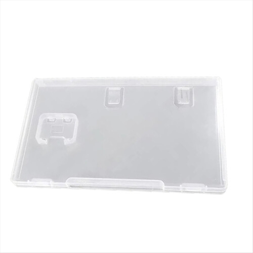 Custodia trasparente per schede di gioco per Switch, stile libro, con coperchio e scatola portaoggetti
