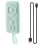 Protable Bluetooth Remote Control Self-Timer Camera Stick Shutter Button Wireless Controller Light Green 3