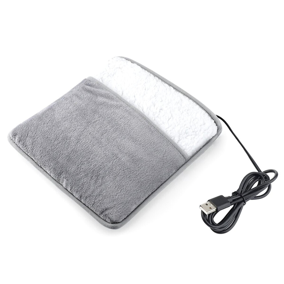 Winter Electric Foot Heating Pad USB Charging Soft Plush Washable Foot Warmer Heater Improve Sleeping Household Warming