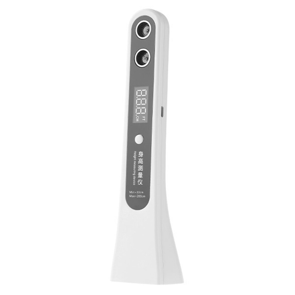 White Ultrasonic Portable Stadiometer With Led Display For Accurate Body Height Measurement