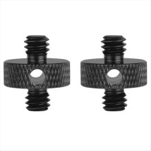 Stativadapter 1/4"-Außengewinde auf 1/4"-Außengewinde-Schraubadapter für diverse Action-Kameras, 2 Stück