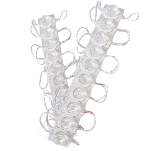 100PCS 12V 3030 1.5W LED Module String with Lens for Advertising Sign Backlight 1
