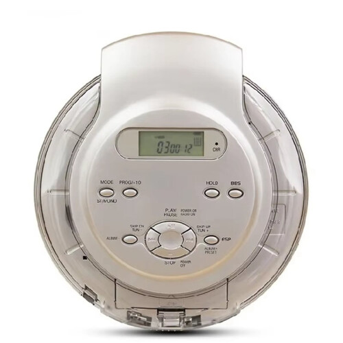 Neuer CD-Player mit Boost-System, hoher Klangqualität, stoßfest, MP3-Format, LCD-Display, 3,5-mm-Audioanschluss