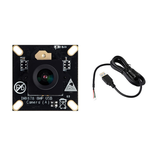 8MP USB Camera Module High-Resolution USB2.0 Output Fixed Focus Compact Design for Various Applications