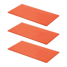 3er-Pack orangefarbene Silikon-Topflappen, Schaumstoff-Presspads, Hitzeschutzzubehör, Silikon-Hitzeschutzmatten