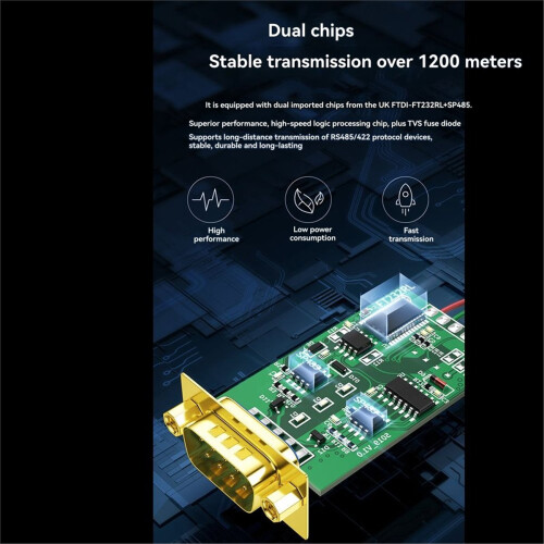 USB to RJ45 Console Cable RS485/422 Serial Cable PLC Debugging Configuration Cable FT Chip with Indicator Light FT232RL 1