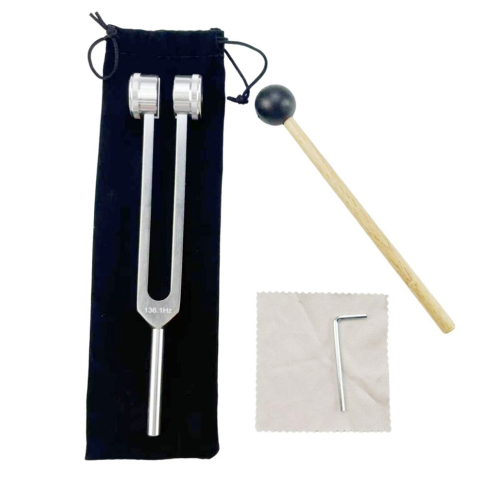 Aluminum Alloy 136.1Hz Tuning Forks - Ideal for Healing & Chakra Meditation