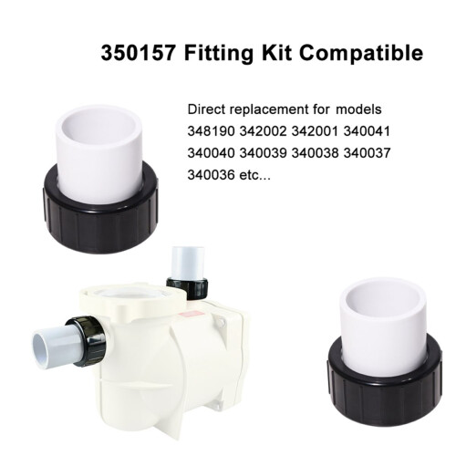 2Pack Replacement 350157 Union Kit for , VS, VS Pool and Spa Pumps 1