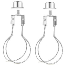 2pcs Lamp Shade Harp Holder Adapter Kit Includes Finial and Lampshade Levellers to Keep Lamp Shade