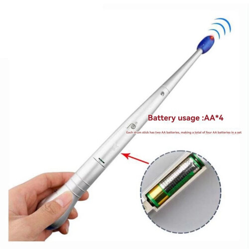 A Pair Electronic Induction Rhythm Music Drum Stick Percussion Instrument Practice Set(Does Not Include Battery) 1