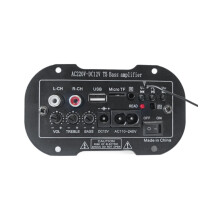 T-5 Amplifier Board 220v Mono Subwoofer Amplifier Support Tf Usb Fm for 5-10inch Amplifier EU Plug