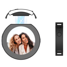 2.1 Inch Round Phone Screen Projector Smartphone Screen Mirroring Device Wireless Phone Magnetic Selfie Screen for Vlog