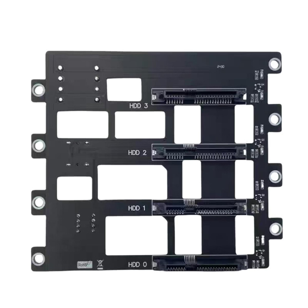 Sas/ Hard Disk Backplane Sff8643 To 4-Bay Hard Drive Backplane 6Gbps For Nas Storage Server Hdd Adapter 4851066364515