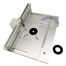 Router Table Insert Board Electric Wood Milling Flip for Woodworking Workbench Silver