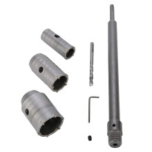 30 40 50 mm SDS Plus stopka, karbidový hrot, dierová píla, vrták, hriadeľ, rezačka, stena, tehla, kameň, betón, cement s kľúčom