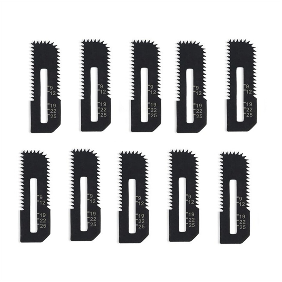 10Pack Drywall Cut-Out Saw Blades for Cordless Saw, Cuts Up to 1-3/16 Inch Thick (Depth Markings)