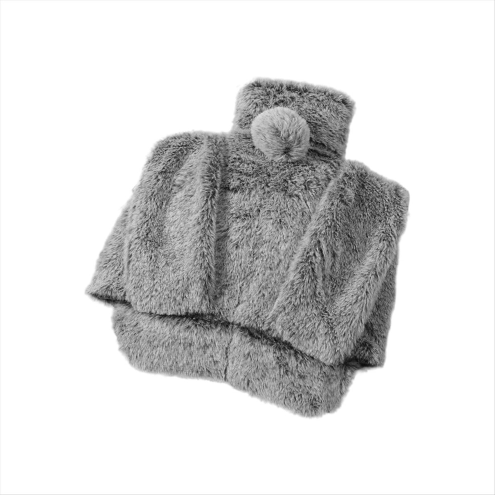 Foot Warmer Hot Water Bottle for Feet with Soft Plush Cover, Hand Men and Women Style B