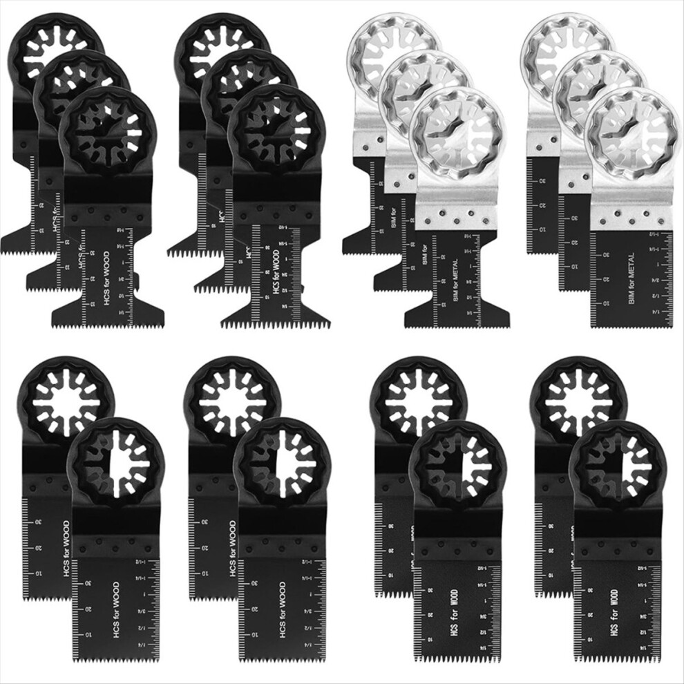 Oscillating Blades,20Pcs Multitool Blades,Metal Wood Quick Release Saw Blades