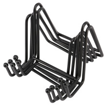 5 Pack Metal Display Stands Black Iron Easel for Plate Stand Holder Picture, Decorative